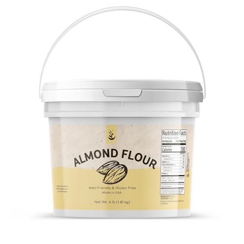Pure Original Ingredients, Almond Flour, Blanched, 4 Lb | For baking, cooking, and gluten-free recipes