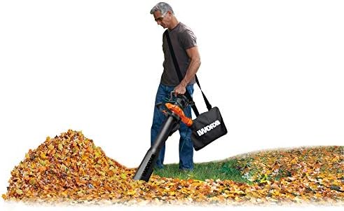 WORX Trivac 3-in-1 Electric Leaf Blower/Leaf Vacuum/Leaf Mulcher, WG509 | 350CFM & 210MPH Airflow, 18:1 Mulch Ratio for Efficient Leaf Removal, Corded