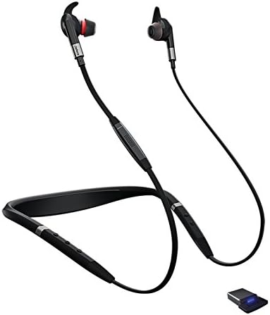 Jabra Evolve 75e MS Optimized Wireless Bluetooth Earbuds in Ear Noise Cancelling with Professional Sound (Renewed)