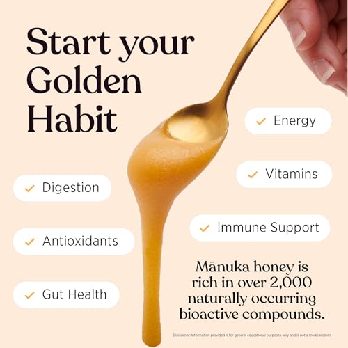 100% Pure New Zealand Manuka Honey MGO 70+ Monofloral Raw Honey 17.6 Oz
