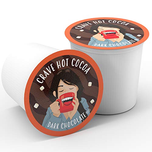 Crave Hot Chocolate Pods, Compatible with 2.0 K-Cup Brewers, Mint Chocolate, 40 Count