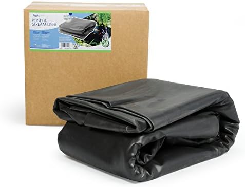 Aquascape 45 Mil EPDM Pond Liner 8 ft x 10 ft, Heavy-Duty Fish-Safe Liner for Ponds, Waterfalls, Fountains, and Water Gardens