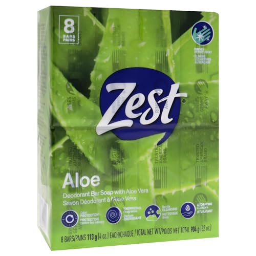 Zest Bar Soap - 8 Bars - Enriched With Cocoa Butter And Shea for Ultra Moisturizing Cleansing - Leaves Your Body Feeling Silky Smooth And Deeply Moisturized | Enriched With Cocoa Butter And Shea, Ultra Moisturizing Cleansing, Leaves Your Body Feeling Sil…