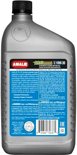 Pro High Performance Synthetic Blend 15W-50 Motor Oil (160-75636-56) 1 Quart Bottle, Pack of 12 | Made in USA