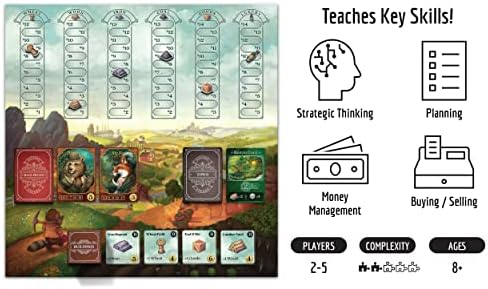 Raccoon Tycoon - Gateway Strategy Board Game for Adults and Family | Fast, Fun