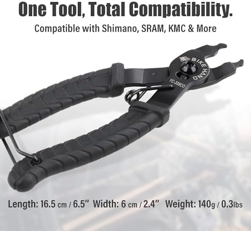 BIKEHAND Bike Bicycle Chain Master Link Pliers Tool - MTB Road Quick Link Remover Removal - Compatible with All Brands: for Shimano Sram KMC Chain