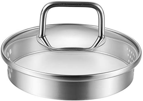 JALZ JALZ 2 Qt Stainless Steel Saucepan with Glass Lid for Induction, Boiling Egg
