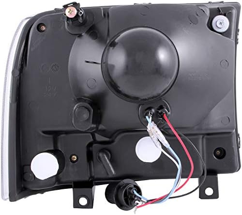 ANZO USA 111106 Ford Black Amber Headlight Assembly - (Sold in Pairs)