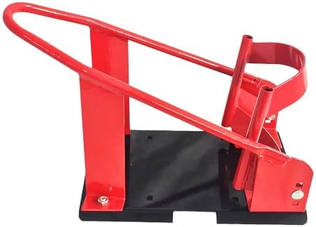 SUNROAD Adjustable Motorcycle Wheel Chock, Fits 15"-21" Front Wheels | Heavy-Duty Steel, Self-Locking Wheel Cradle, Garage, Trailer & Workshop Use