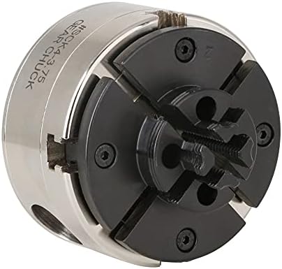4INCH 4-Jaw Self-Centering Wood Lathe Chuck, 2" Round Jaw Mounted, 1"x8TPI thread & 3/4"x16TPI Adapter, T Allen Wrench, Screw Chuck, SCR4-4