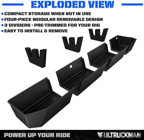 Under Seat Storage Box for F-150 Crew Cab & Super Duty 2015-2026 | Foam-cut for long gear. Hidden. Waterproof. No-drill. ULTRUCKMAN — Built for the Haul.