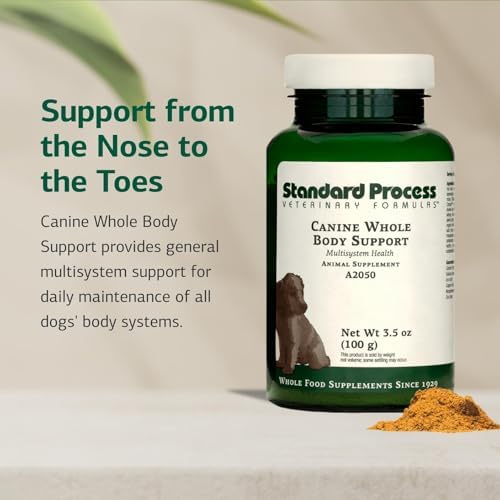 Standard Process Inc. Whole Body Multisystem Support Supplement for Canines - Nutritional Powder for Daily Health Maintenance - 25 g