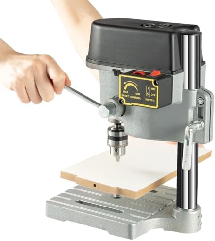 3-Speed Benchtop Drill Press, Electric Bench Wood Drilling Machine for DIY Creation