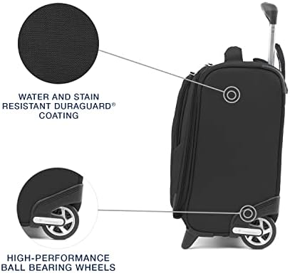 Travelpro Maxlite 5 Softside Rolling Underseat Tote, Black, 14-Inch