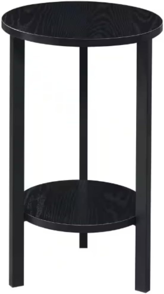 Convenience Concepts Graystone 24 inch 2 Tier Plant Stand - Industrial Stand for Plants, Vases, and Antiques, Urban Modern Design for The Living Room