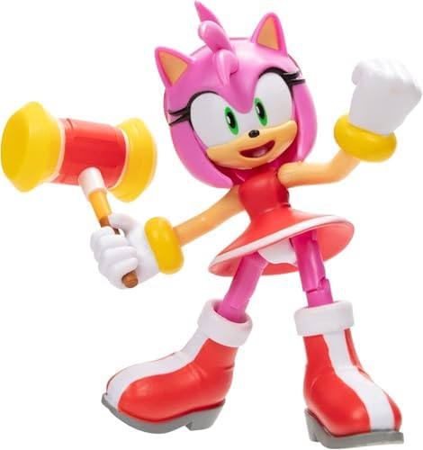 JAKKS Pacific Sonic the Hedgehog Sonic 4" Action Figure 2 Pack - Modern Tails & Modern Amy