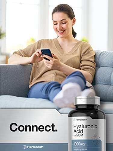 Horbäach Hyaluronic Acid with MSM | 1000 mg | 120 Capsules