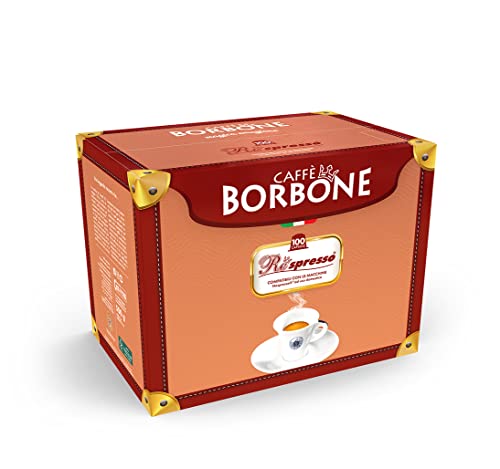 Caffè Borbone Miscela Nera Espresso Pods Compatible with Nespresso Original Machines, Dark Roast Black Blend, 100 Count Espresso Coffee Pods