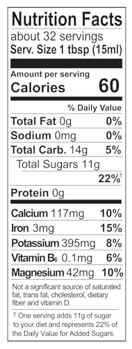 Wholesome FT Organic Molasses 32oz Bottle, 1-Pack