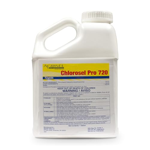 Agrisel Chlorosel Pro 720, Rain-Resistant Formula, 128 Ounces | Versatile Disease Control, Effective on 100+ Crops