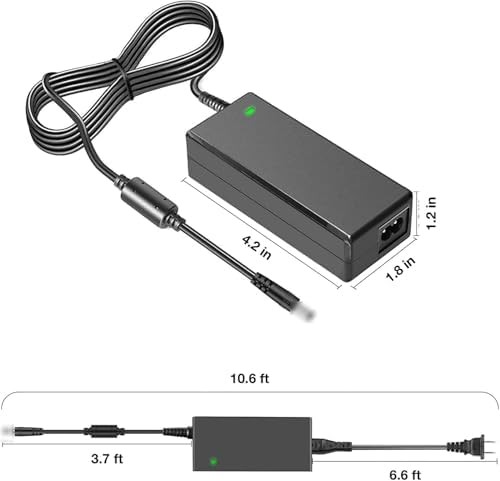 AC Adapter for Charging Arcade1up 10278 7337 7430 Space Invaders | Counter-Cade Contre-Cade Coutador-Cade Countercade Tabletop Game Machine 26186