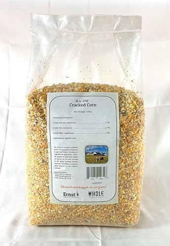 Ernst Grain & Livestock Cracked Corn, Non-GMO – Perfect Feed for Ducks, Squirrels, Chickens, Ducks, Deer, Rabbits, Geese, and More! (46 lb)