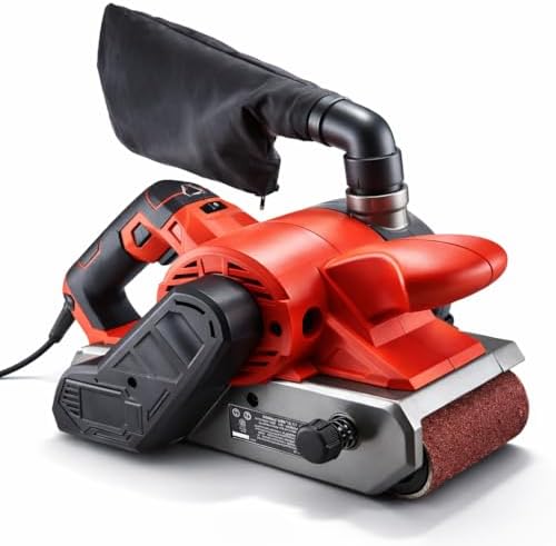 Fits BAUER 10 Amp 4 in x 24 in Variable Speed Belt Sander - 6 Speed, Powerful 1600 FPM for Fast Stock Removal, Shaping & Finishing