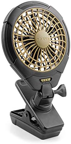 Treva 5 in Battery Powered Clip Fan with Clamp | Yes
