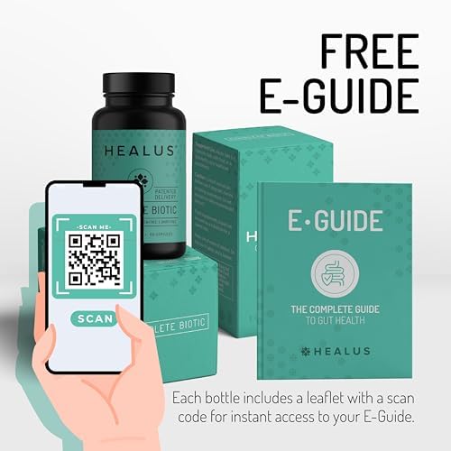Healus Complete Biotic Postbiotic Tributyrin Supplement Butyrate Gut Health | Patented Delayed-Release Capsules