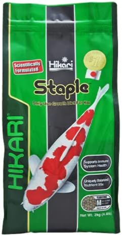 Hikari 4.4-Pound Staple Floating Pellets for Koi and Pond Fish, Medium
