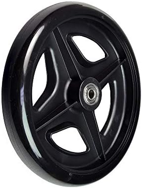 AlveyTech 7" Rear Wheel for Drive Medical Rollator - Replacement Wheels fit Drive Aluminum (728-R728), for 4-Wheel Walker, Rolling Walkers