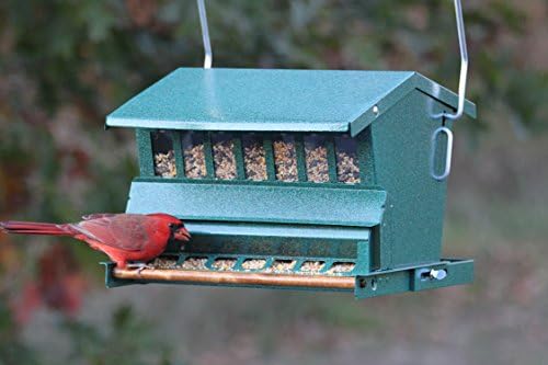 Heritage Farms Woodlink Absolute Squirrel Resistant Bird Feeder, Model 23803, beige