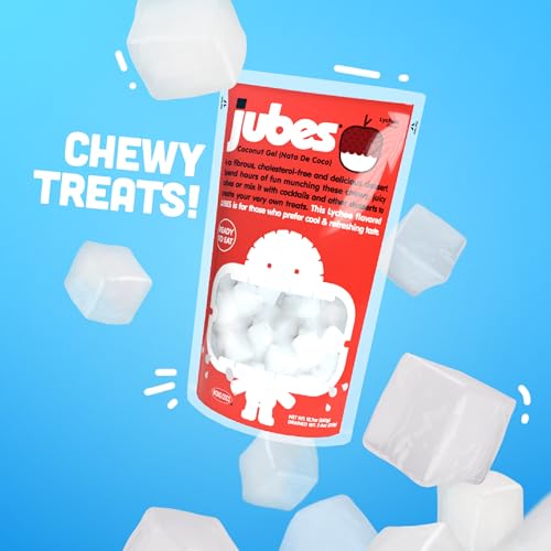 Jubes Strawberry & Mango Nata De Coco Jelly Cubes (12.7 oz
