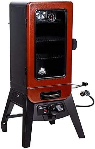 Pit Boss 3-Series Gas Vertical Smoker, Red Hammertone - 10773