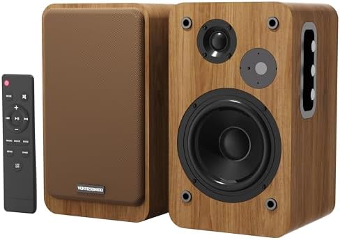 Powered Bookshelf Speakers - Studio Monitor Bookshelf Speakers 36W RMS - Active Bookshelf Speakers