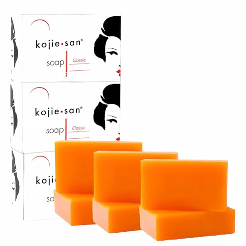 Kojie San Skin and Body Brightening Soap - Original Kojic Acid, Dark Spot Remover Bar Soap with Glycerin & Tea Tree Oil - 65g x 2 Bars