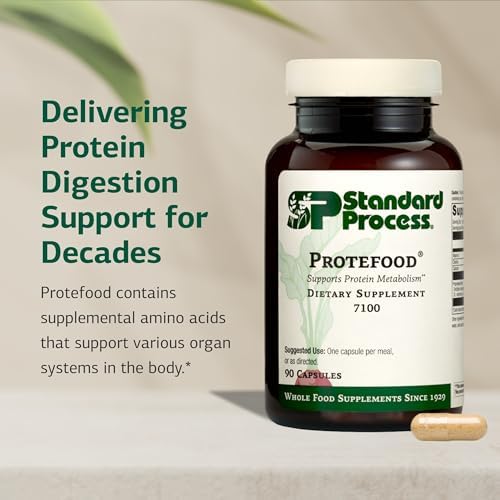 Standard Process Protefood - Protein Metabolism Support Supplement - Aids Bone & Immune Health - Whole Food-Based Supplement for Cellular Health