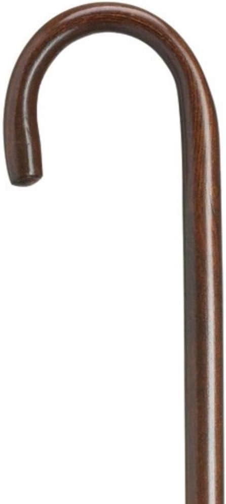 Unisex Round Nose Comfort Crook Cane Walnut -Affordable Gift! Item #DHAR-9003207