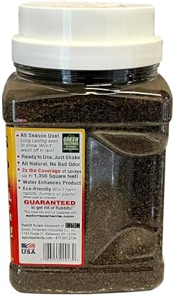 Rabbit Scram All Natural Granular Repellent - All-Natural, Animal, People and Pet Safe Granule (2.5 lb Shaker)