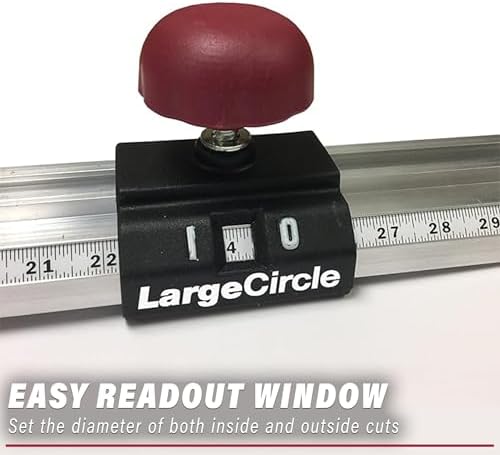 Milescraft 1219 Circle Guide Kit- Precision Router Circle Cutting Jig For Cutting/Routing Circles From 1.5” Up To 52” with Offset Base