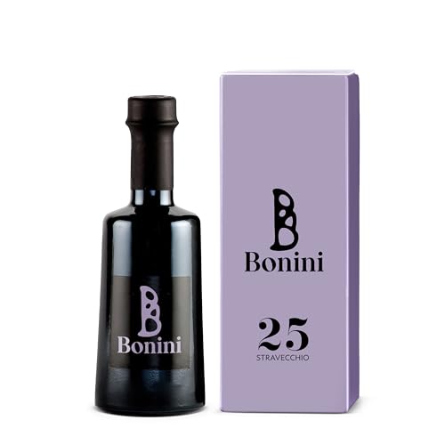 BONINI BLACK STRAVECCHIO 25 Years Condiment Premium Aged Artisan Condiment, Handcrafted in Italy, Gourmet Condiment, The Condiment of the great Chefs