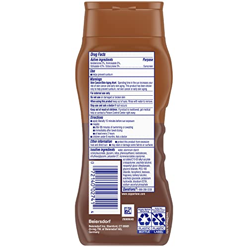 Coppertone Tanning Sunscreen Lotion, SPF 8, Lightweight and Non Greasy Sunscreen, Water Resistant, Oxybenzone Free
