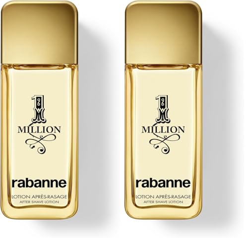 Rabanne 1 Million Aftershave Lotion for Men - Soothing Balm with Witch Hazel & Allantoin - Alcohol-Free Men's Aftershave with Spicy Leather Scent, 3.3 oz
