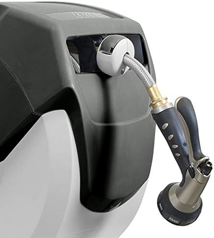 AMES 2416500 NeverLeak AutoWinder Retractable Wall Mount Reel 100-Foot Hose Capacity