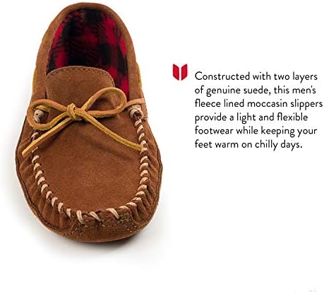 Minnetonka Men's Double Bottom Fleece Slipper