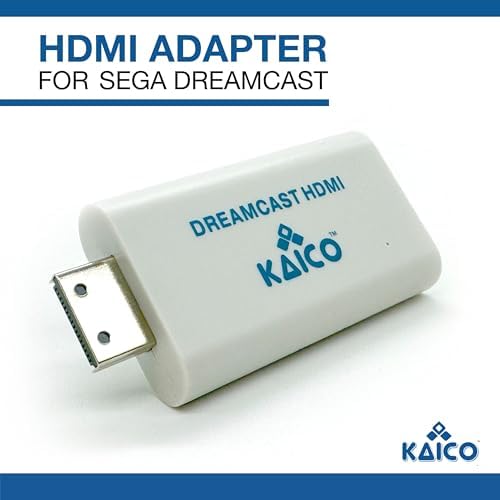 Kaico Dreamcast HDMI Adapter, Plug & Play Converter with VGA & RGBS Support | Supports VGA and RGBS output for Dreamcast games across all regions