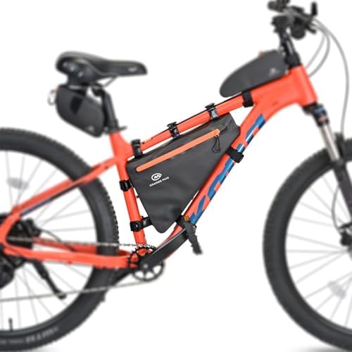 Orange Mud Waterproof Bike Frame Bag TPU Triangle Storage Bag