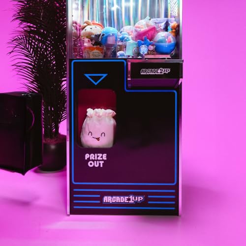 ARCADE1UP Claw Machine with 3 Levels of Difficulty, Ceiling Light | Adjustable Sound Volume for Arcade Game Room and Party Entertainment
