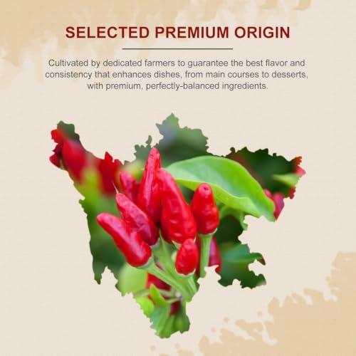 52USA Dried Chilli Peppers, Whole Dried Chilies 4 oz, Mild Spicy Chili Peppers, 100% Natural & Premium Sichuan Red Dry Chilis, Red Chili Peppers