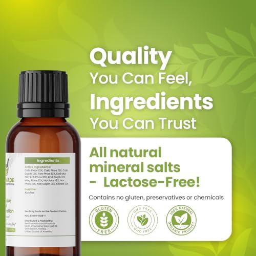 Bestmade Total Tissue Cell Salt Mineral Combination BIO28 - Helps Your Body Absorb and Use Nutrients, Increases Energy Levels, Helps Improve Sleep Patterns, Overall Health and Vitality, 350 Pellets